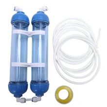 Фильтр для воды 2 шт. T33 корпус картриджа Diy T33 корпус фильтра бутылки 4 шт. фитинги очиститель воды для системы обратного осмоса