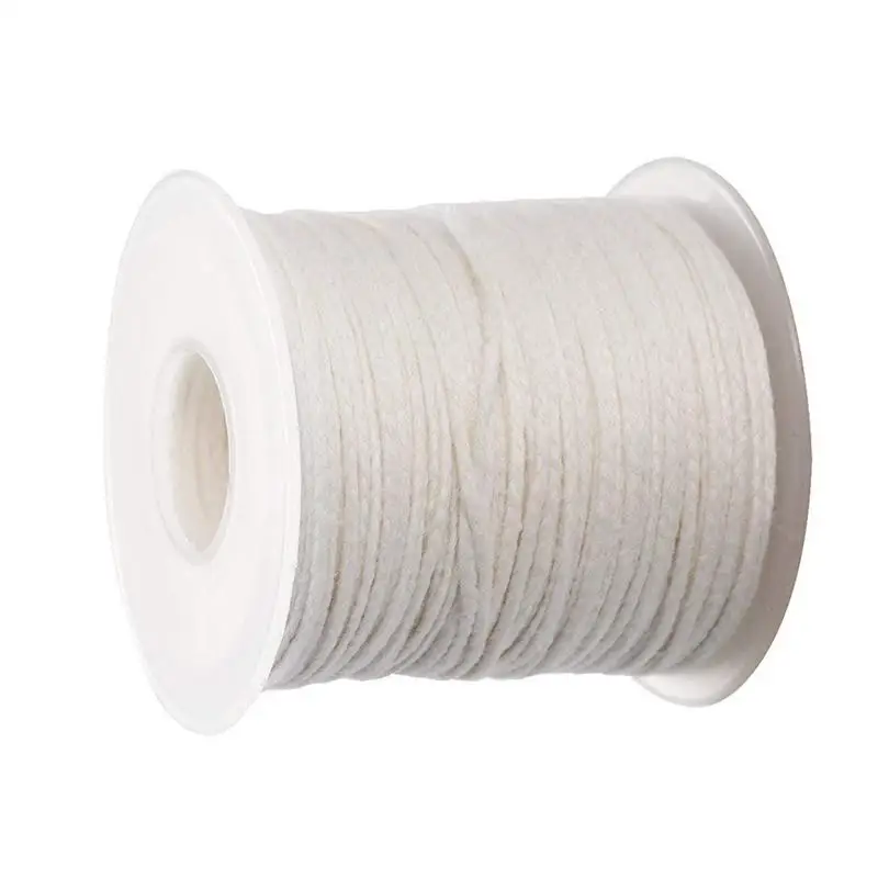 

1 Roll 200 Feet 61M White Candle Wick Cotton Candle Woven Wick For Candle DIY And Candle Making