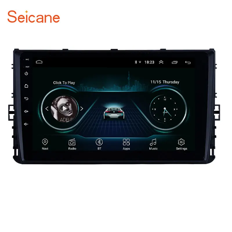 Мультимедийная магнитола Seicane мультимедийный проигрыватель 2DIN с GPS Android 8 1 9