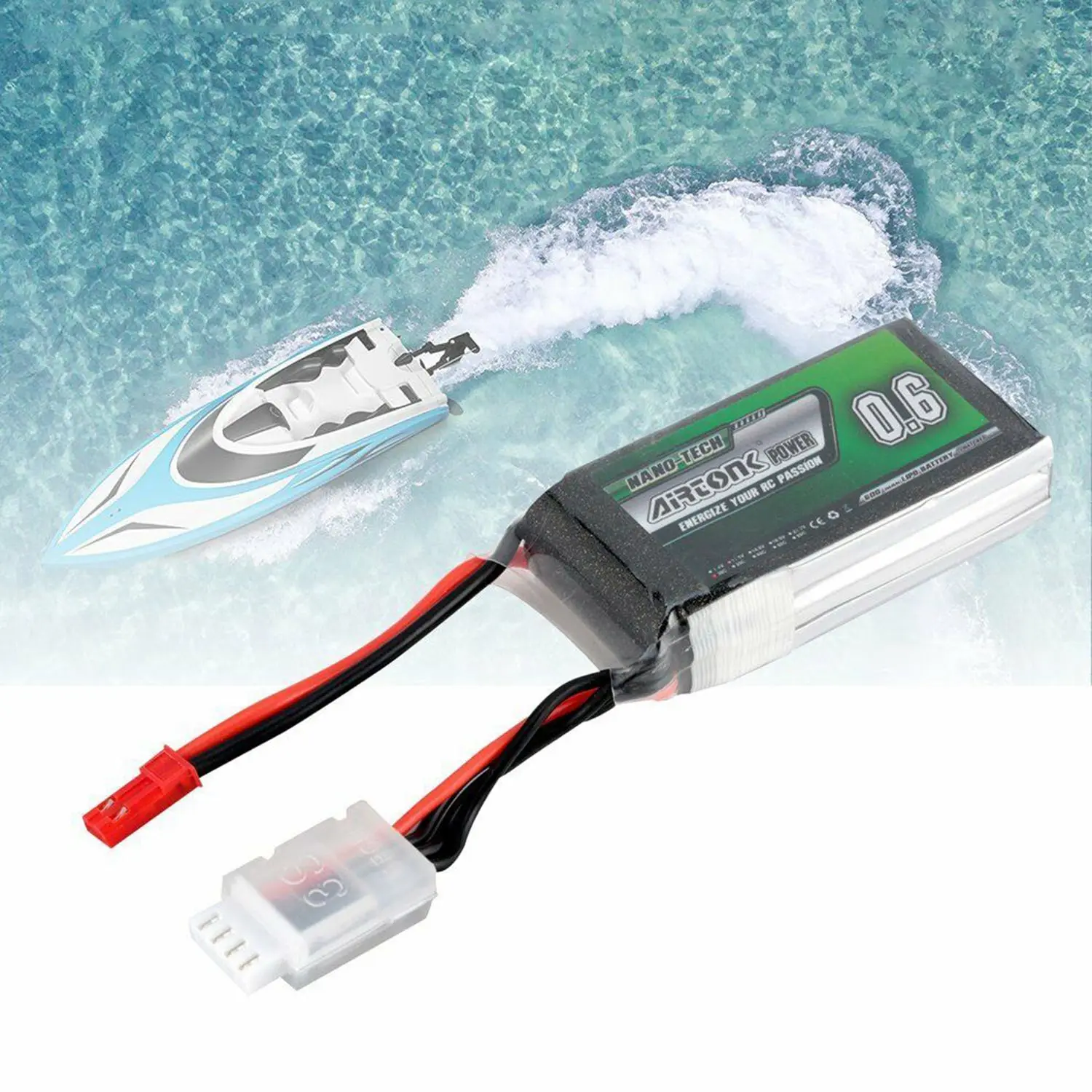 Airtonk 11 1 V 600 Mah 30C 3 S P Lipo батарея Jst разъем для радиоуправляемого дрона