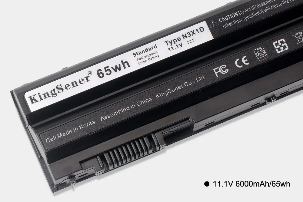 KingSener Corea celular 65WH N3X1D batería del ordenador portátil para DELL Latitude E5420 E5430 E5520 E5530 E6420 E6520 E6430 E6440 E6530 E6540 - 5