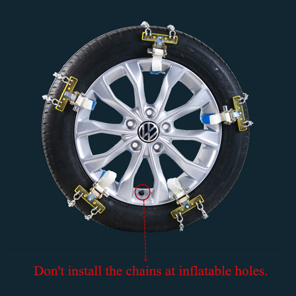 1PC Universal Alloy Steel Anti-slip Car Snow Mud Chain Wheel Tyre Tire Belt Emergency Anti Skid Snow Chains S/M/L