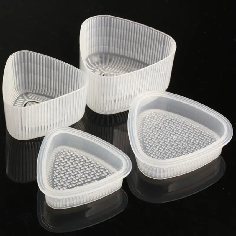 

4 Pcs Practical Kitchen Bento Decorating Sushi Onigiri Mold Food Press Triangular Form Rice Ball Maker Transparent DIY Tool