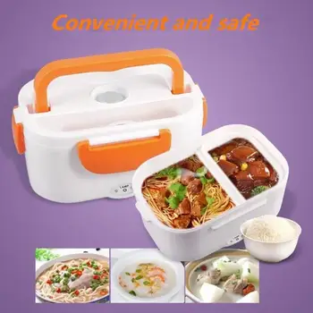 

220V/110V Portable Rice Cookers Electric Lunch Box Heated Food Meal Prep Rice Containers Food Warmer for Home Office Car Travel