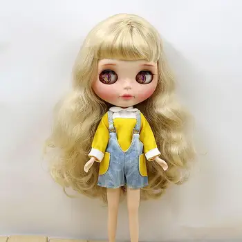 

[wamami] Suitable For 12" Neo Doll Doll Long Sleeve Denim Overalls