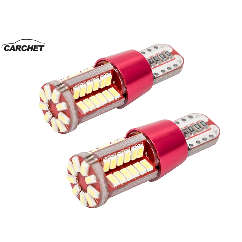 CARCHET 10 шт. супер яркий T10 светодиодный CANBUS без ошибок 4014 57 SMD авто клиновидный