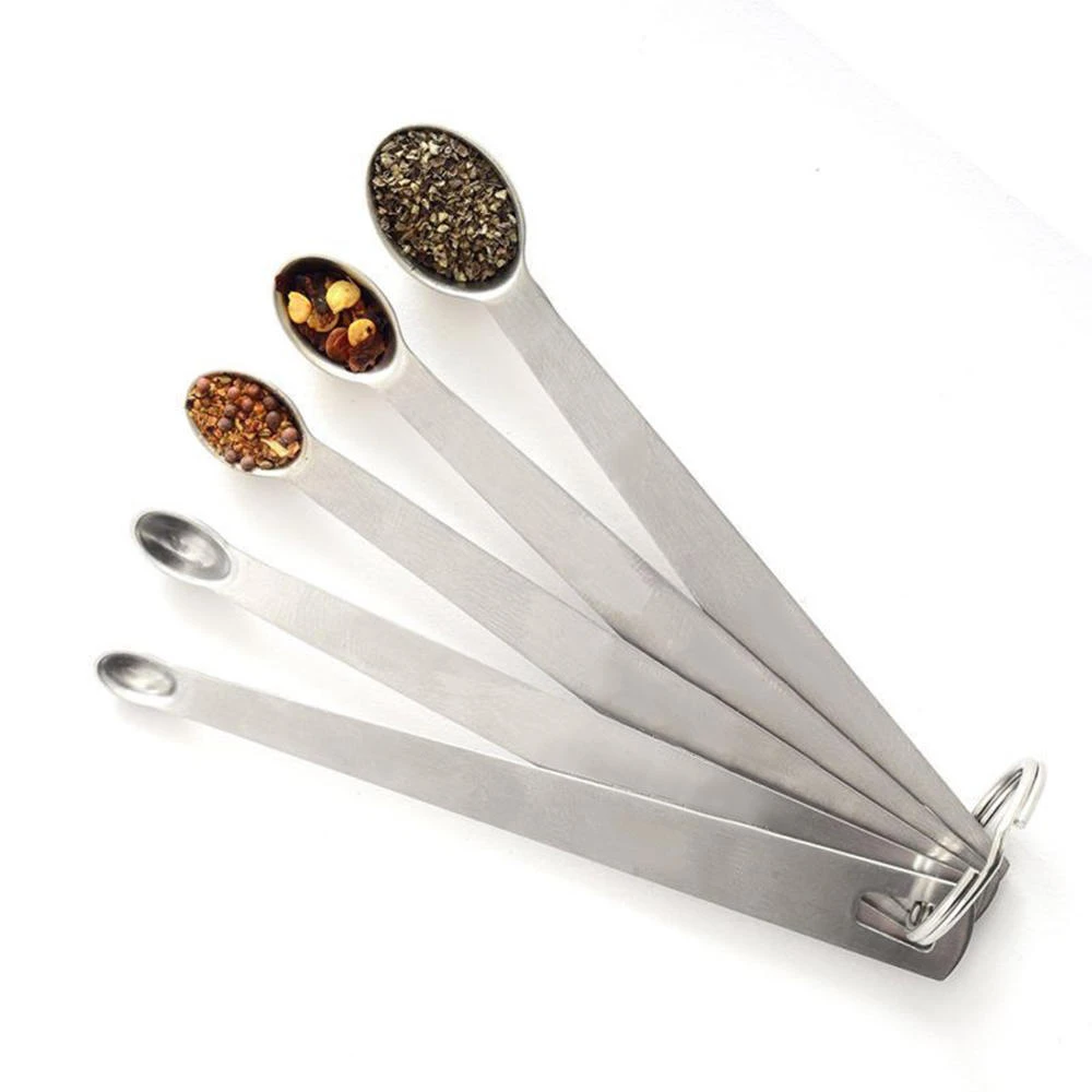 5Pcs Stainless Steel Mini Spoons Dash Pinch Seasoning Measuring Spoon Set
