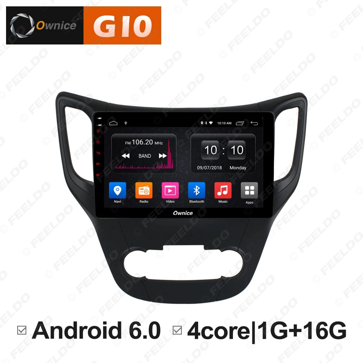 

FEELDO 10.1" 2.5D Nano IPS Screen Android 6.0 Octa Core/DDR3 2G/32G/4G LTE Car Media Player With GPS/FM/AM For CS35 2012-2016