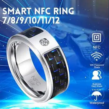 

2019 new 7/8/9/10/11/12 Fashion Elegant Jewelry Rings Wear Magic NFC Smart Ring for ios Android windows Mobile Phone