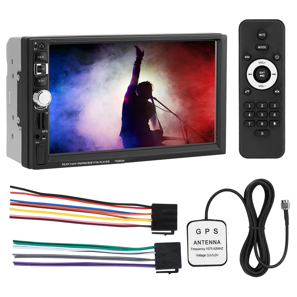 

7 inch Touch Screen Bluetooth MP5 Player FM Radio Support GPS Navigation-7026GM for Car Hot