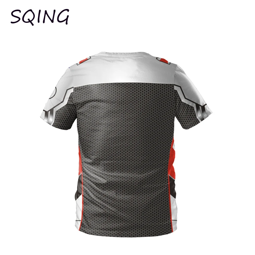 SQING Anime Cosplay Avengers Endgame 3D T-shirt Quantum Realm Superhero Iron Man Cosplay Costumes Halloween Costumes for Man