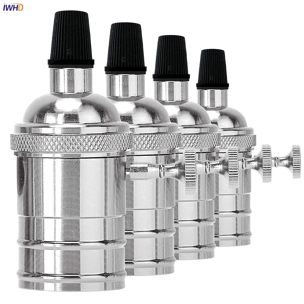 

IWHD Douille Ampoule E27 Socket Lamp Holder E27 LED Base Industrial Bulb Holder Loft Fitting E27 Homekit Lamp Casquillo Bombilla