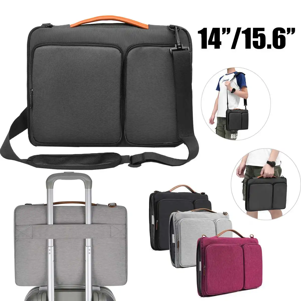

15.6/14 Inch For Macbook Notebook Shoulder Bag Laptop Bag Sleeve Laptop Handbag Portable Travel Notebook Bag Laptop Protect Bag