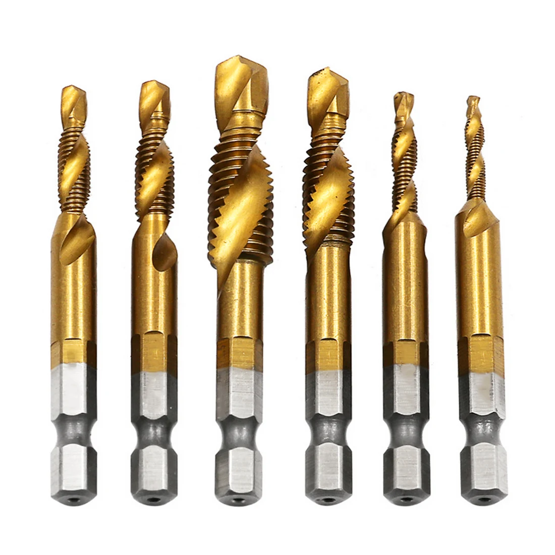 

Hand Tap Drill Bits HSS 6542 Screw Spiral Point Thread Kit Metric M3 M4 M5 M6 M8 M10 Metalworking Hex Shank Machine Taps Plug