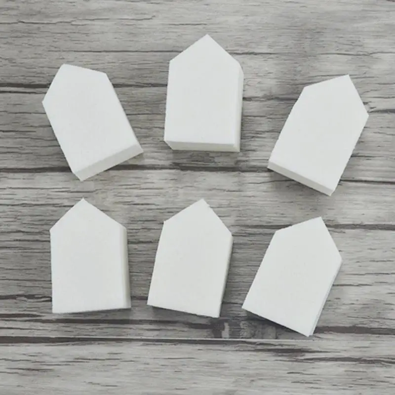 6 шт. в форме домика Макияж Косметический Пышное лицо BB крем косметический порошок спонж для макияжа Puff косметика, макияж инструменты