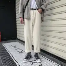 Японский стиль мужские модные брендовые повседневные свободные широкие брюки карго мужские белые/черные/зеленые штаны высокого качества M-2XL