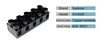 Terminal blocks Fixed Type Base Connection Terminals with screws Connector Plate X5-6005(JX5-6005) 60A/5P (5PCS) ► Photo 2/2