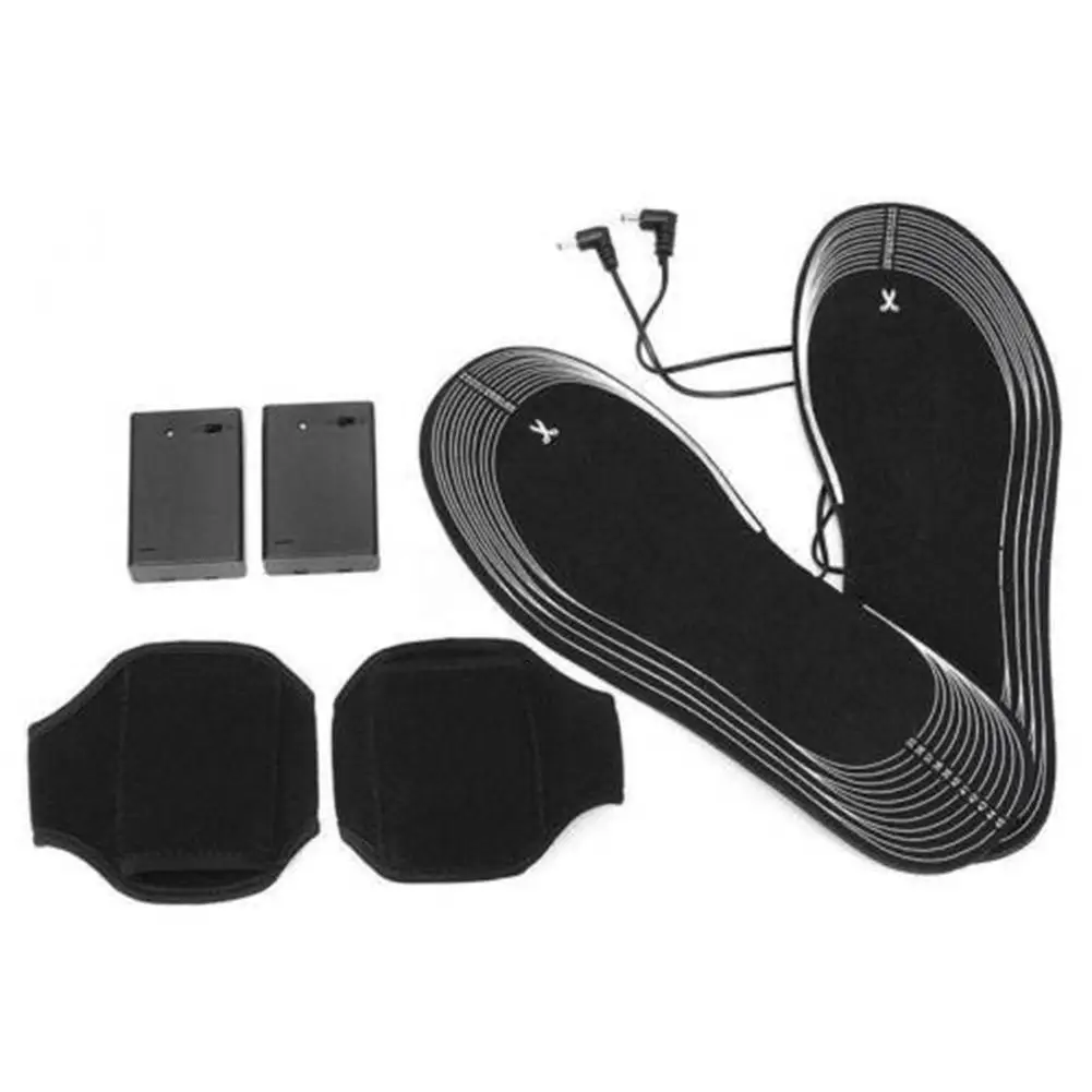 1 Pair 4.5V Battery Electric Foot Heated Shoe Boot Insoles 31*11cm Heater Sock Snow Feet winter Warmer Heated Insoles 5mm