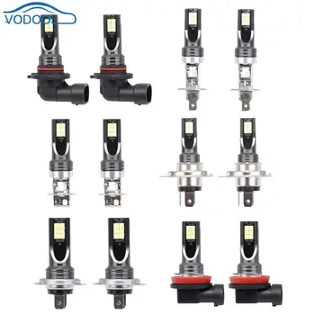 

2pcs Car LED Headlamp Fog Light Bulbs 9005/9006 H1 H3 H4 H7 H8/H11 12V 24V 7500K 1000LM 24W Headlights Lamps