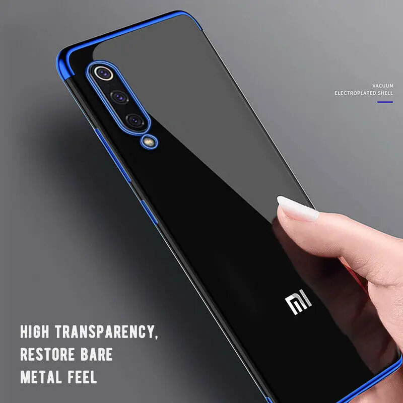 

3in1 Color Silicone Case For Xiaomi Mi9 9SE Redmi GO 7 TPU Soft Clear Cover On Redmi Note7 Note 6 Pro 6 6A Plating Phone Case