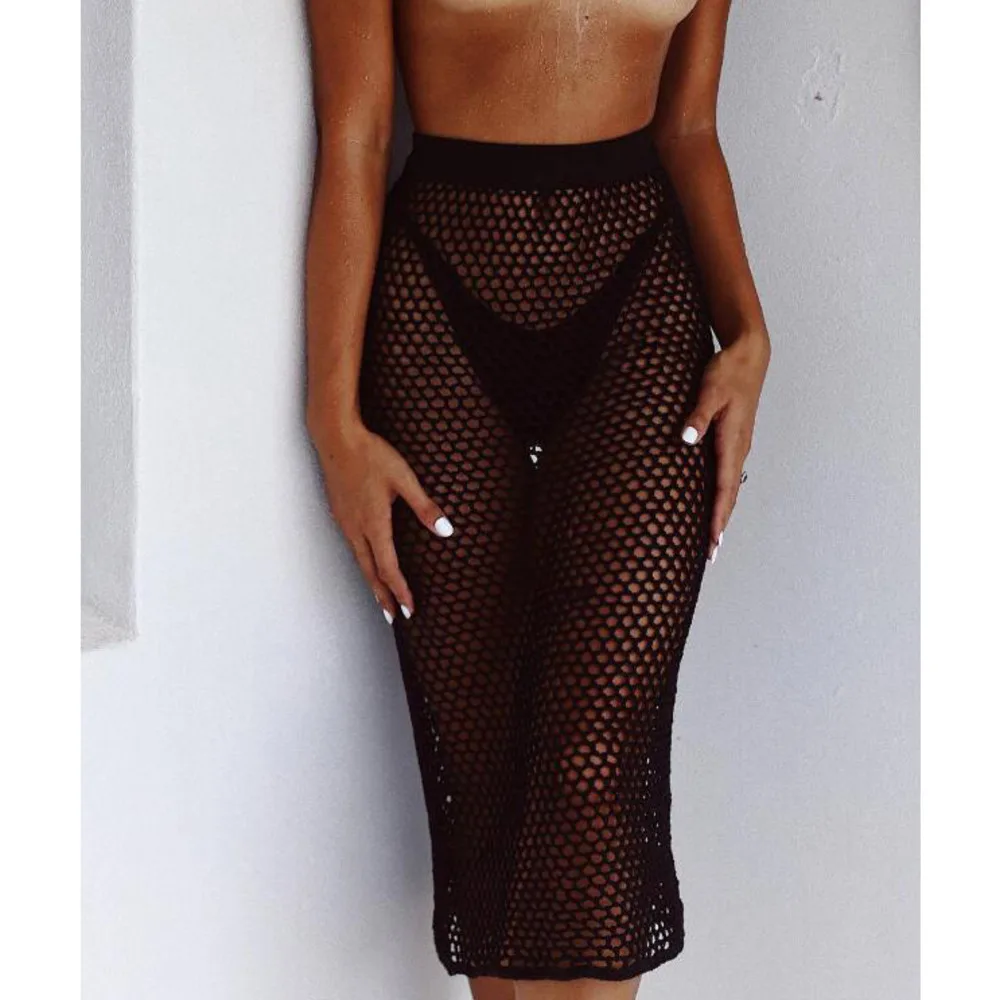 fishnet beach cover up