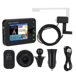 Мини dab цифровой ЖК дисплей экран автомобиля радио приемник адаптер передатчик Bluetooth Usb зарядное устройство 2 дюйм(ов) 320x240 пиксели