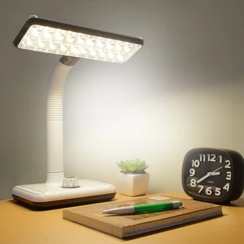 

Led Knob Switch 3 Light Colors Flexo Desk Lamp Reading Stepless Dimmer Battery 2000 Mah Charging & Plugging Led Table Lamps