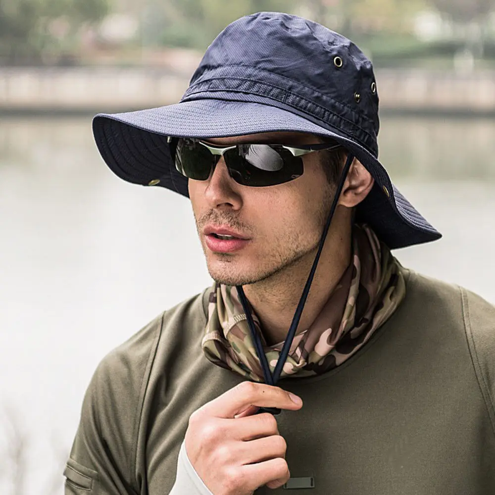 Men Bucket Hats Boonie Bucket Hat Cap 