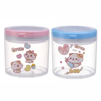 

Newborn Baby Food Storage Box Inafn t Travel Clear Container Sealed Snacks Dried Fruit with Lid Cartoon Dustproof Pacifier Boxes