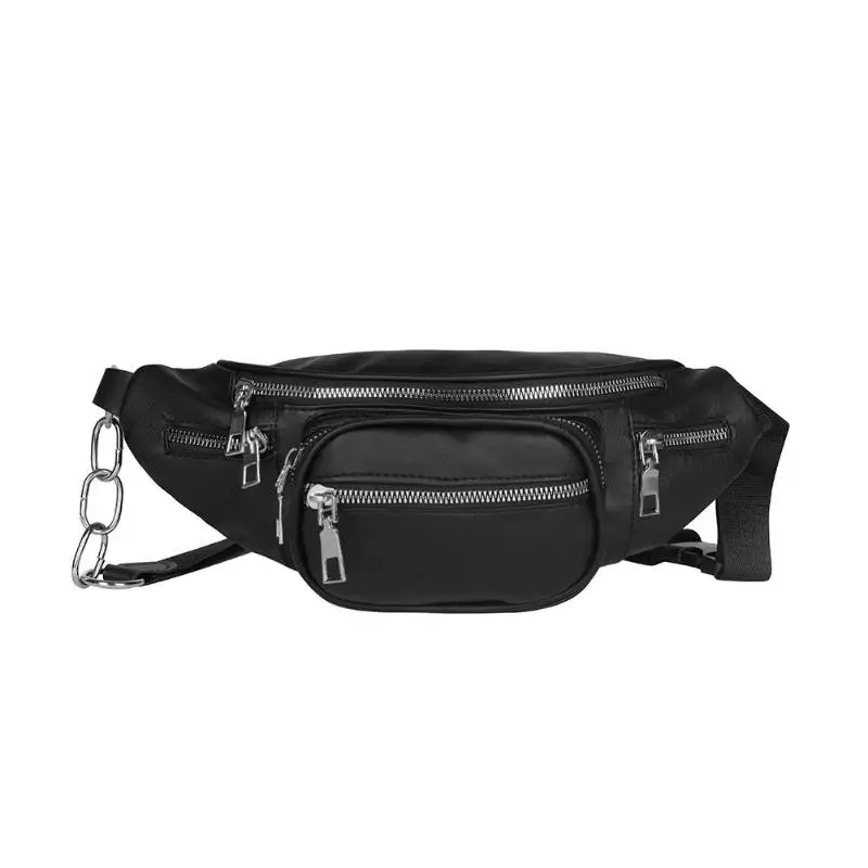 

Female Casual Functional Fanny Pack New Brand Fashion Waterproof Chest Bag Ladies Waist Pack Belly Bags Purse 2019 cool girl