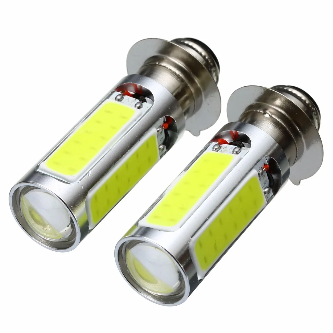 

Mayitr 1pair 6000K 12V 20W White H6M COB SMD LED Motorcycle Moto Bike ATV Headlight Fog Light Bulb PX15d P15D25-1