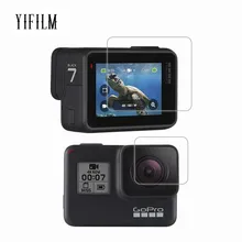 2 шт./упаковка Защитное стекло для объектива видеокамеры GoPro Hero 7