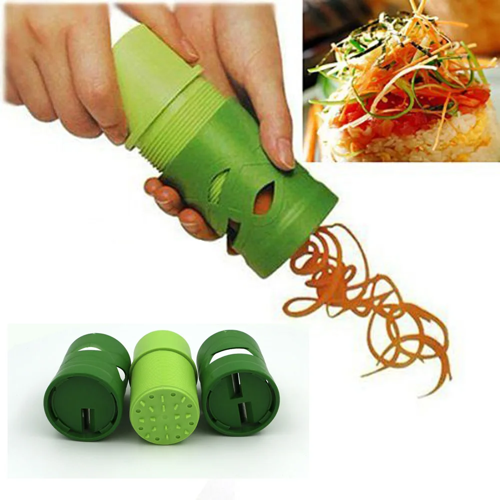 

Multifunction Vegetable Fruit cucumber carrot loofah slicer slicing knife device shredded rotatory spiral yarn cutter graters