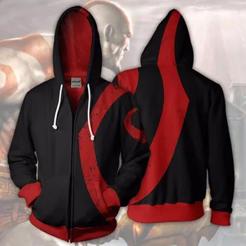 

BIANYILONG 2019 Men Hooded Fallout God of War 3D Printed Hoodies Casual Tracksuit Casual zipper hoodie hooded hip hop tops