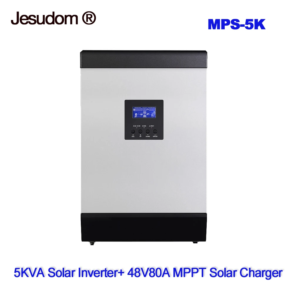 

5KVA 48V Solar Hybrid Inverter 48Vdc to 230Vac Built-in MPPT 48V80A Solar Charge Controller Can Max. Solar Panels 4000W Charger