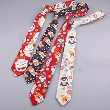 Новинка года, стильный галстук в стиле ретро с волнами и рисунком кота, креативный Забавный галстук 7 см, Женский Галстук для мальчиков, модный Индивидуальный тренд