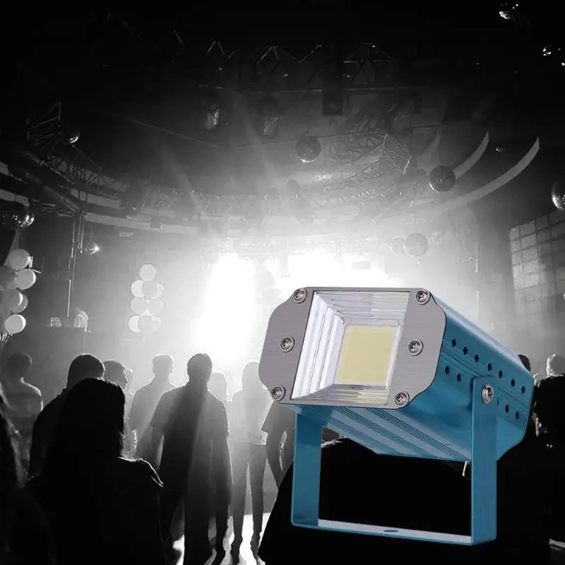 

VKTECH Mini LED Projector COB Voice Control Stage Light DJ Disco KTV Party Club Atmosphere Lamp EU Plug