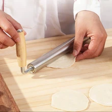 1 шт. нержавеющая сталь антипригарная Скалка помадка торт полый выпечки грубой глины пицца ролик для пасты Инструменты для выпечки аксессуары