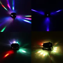 Авто-Бег диско свет 100-240 В 100 Вт 9 светодио дный RGB поворотный этап луч лампы Мини Паук свет осветительное оборудование DMX512 для DJ Show