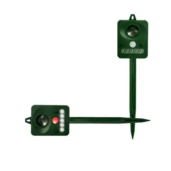 

High quality Solar Animal Driver Outdoor dog cat Garden Orchard Bird Repeller Infrared Sensor Ultrasonic Drive Device