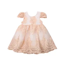 Emmaaby/Детское платье высокого качества для маленьких девочек вечерние кружевные платья с вышивкой и бантом на свадьбу