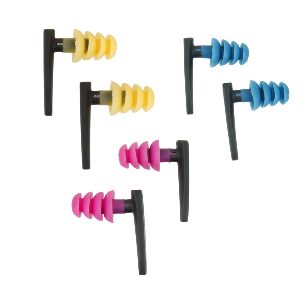 Swimming Diving Soft Ear Plugs Pool Sea Trainning Earplugs w/ Case for