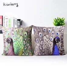 Sequin Cushion Cover Peacock Animal Throw Pillowcase Color Changing Reversible Decorative Pillow Case For Home Decor Funda Cojin