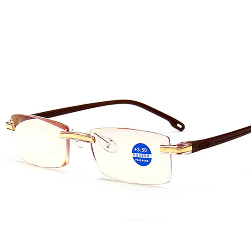 Oulylan, женские очки для чтения с большим видением 250%, мужские очки без рамки, увеличительные очки 1,6 крат+ 250 градусов, увеличительные очки для дальнозоркости