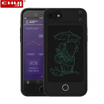 

LCD Writing Tablet Portable Digital Graphic Notepad For IPhone 8 7 6 6S Mobile Shell Battery-eraser Touchpad White Drawing Board