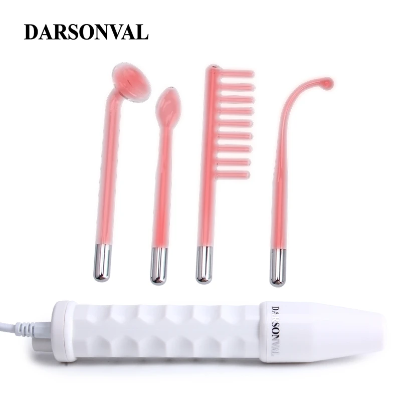 

DARSONVAL High Frequency Portable Machine Wand 4 in 1 Facial Electrode Acne Spot Remover Skin Care Spa Salon Massager For Face