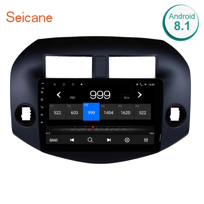 Seicane 2Din Android 8,1/7,1/6,0 10,1 "GPS автомобильный радиоприёмник головное устройство для 2007 2008 2009 2010 2011 Toyota RAV4 WiFi мультимедийный проигрыватель