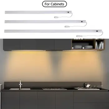 

Warm White LED Hand Sweep Switch Infrared Sensor Lamp Under Cabinet Light