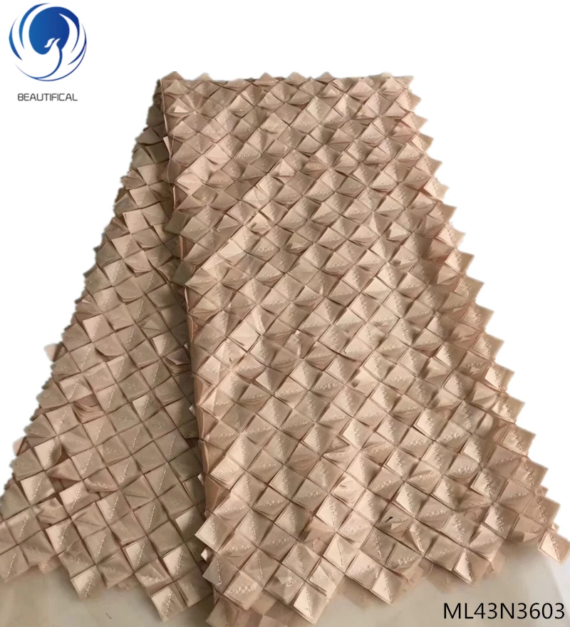 

BEAUTIFICAL Tulle Lace Fabric African Lace Product Type and Eco-Friendly Feature High Quality Net Lace Fabric 2019 ML43N36