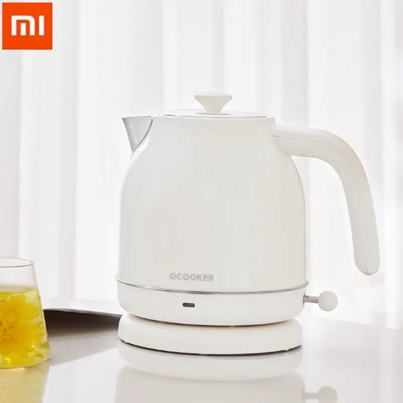 

XIAOMI OCOOKER Youpin 1.7L / 1800W Retro Electric Kettle Stainless Steel Water Kettle Without Watch Style Green/White Color